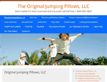 Tablet Screenshot of originaljumpingpillows.com